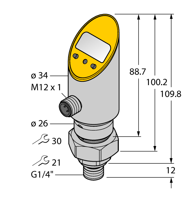 PS010V-504-LUUPN8X-H1141壓力傳感器(不可旋轉)